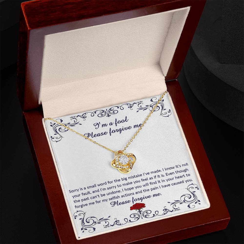 Forgive Me: Love Knot Necklace