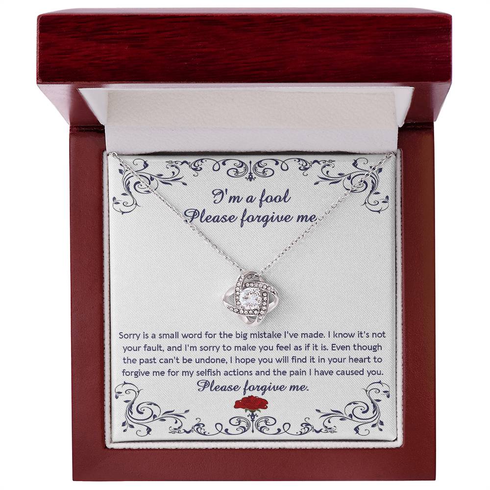 Forgive Me: Love Knot Necklace
