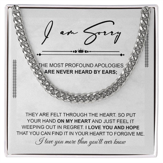 Profound Apology: Cuban Link Chain Necklace