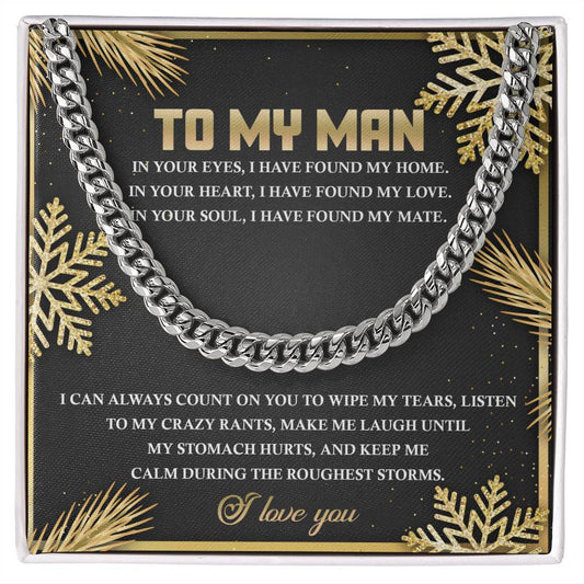 To My Man Cuban Link Chain – A Symbol of Love and Appreciation