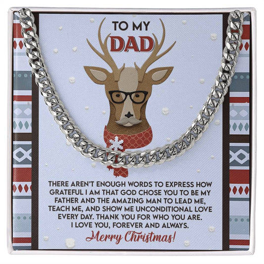 To My Dad Cuban Link Chain – A Timeless Gift of Love and Gratitude