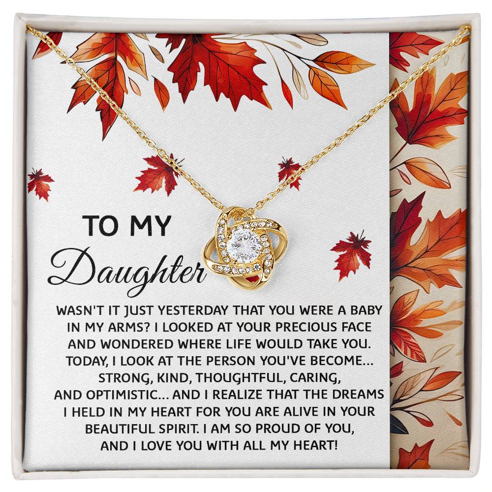 To My Daughter - Love You with All My Heart Necklace