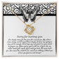 Heartfelt Regret: Love Knot Necklace with Apology Message Card