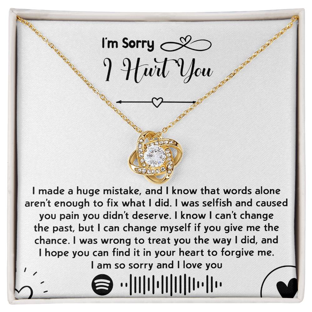 I'm Sorry I Hurt You Love Knot Necklace – A Promise to Change