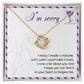 Sincere Apology: Take It Back Love Knot Necklace