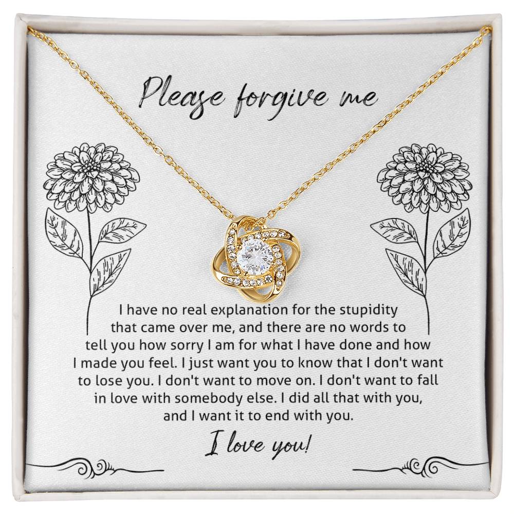 I Love You, Please Forgive Me Necklace