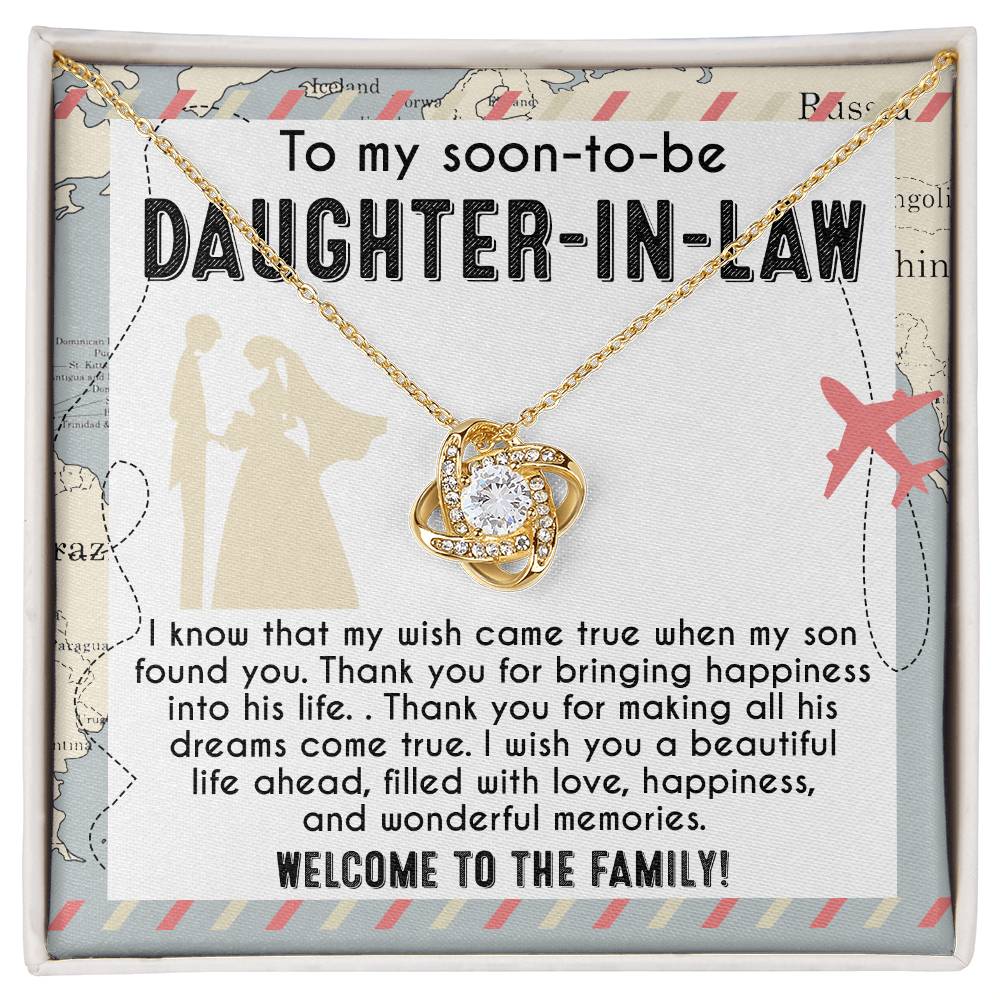 To My Soon-to-Be Daughter-in-Law – Love Knot Necklace