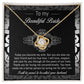 To My Beautiful Bride - Love Knot Necklace