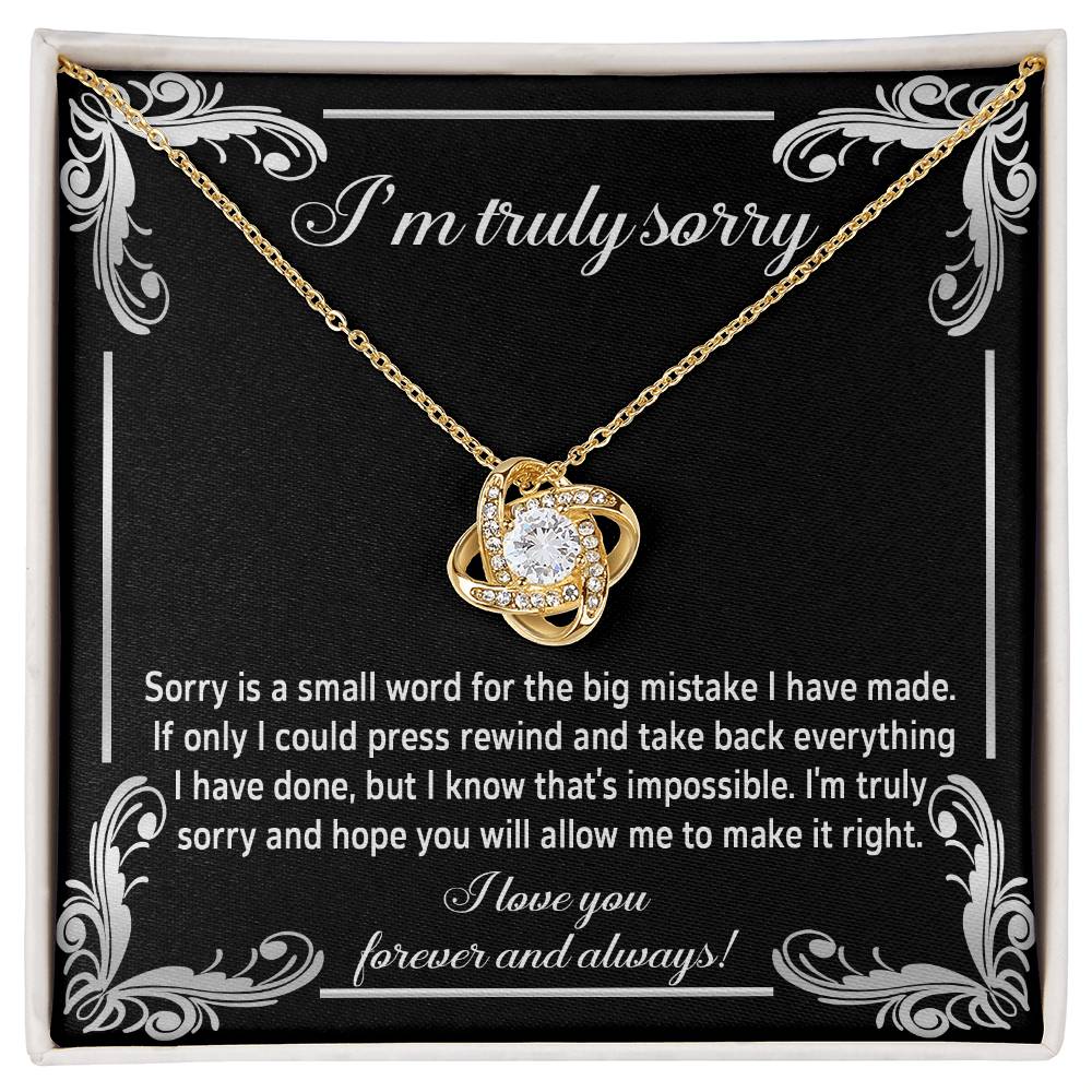 Sincere Apology: Love Knot Necklace