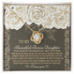 To My Beautiful Bonus Daughter - Love Knot Necklace