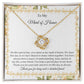 To My Maid of Honor - Love Knot Necklace