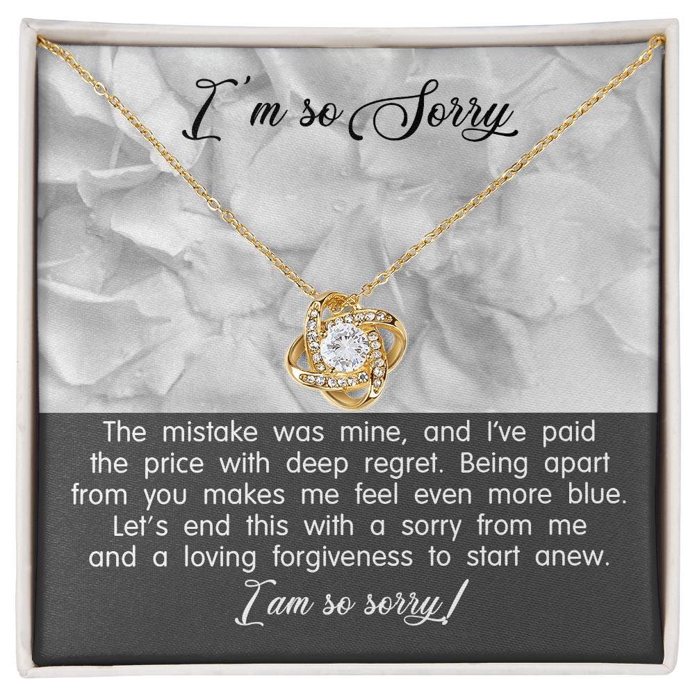 I'm So Sorry Love Knot Necklace – A Symbol of Regret and Forgiveness