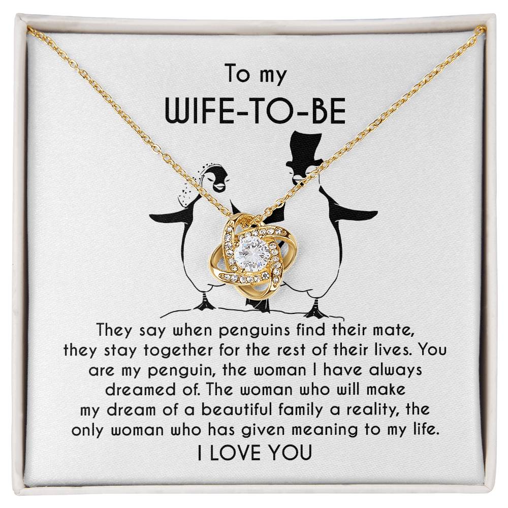 To My Wife-to-Be – Love Knot Necklace