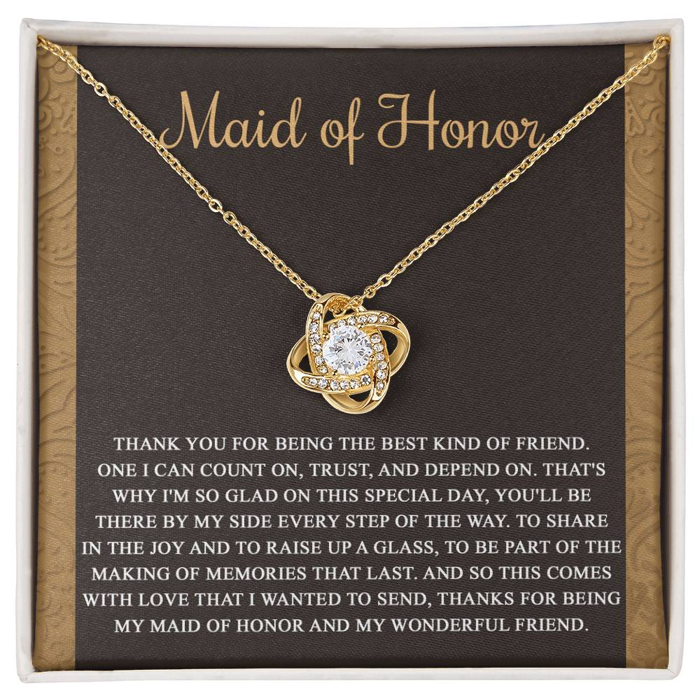 Maid of Honor - Love Knot Necklace