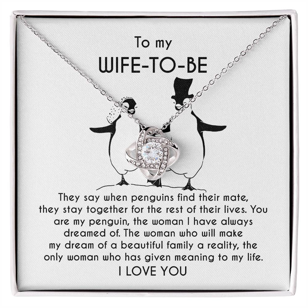 To My Wife-to-Be – Love Knot Necklace