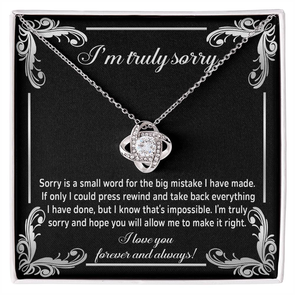 Sincere Apology: Love Knot Necklace