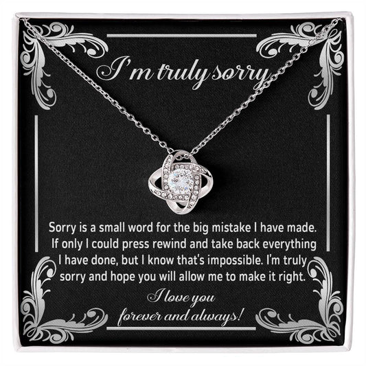 Sincere Apology: Love Knot Necklace