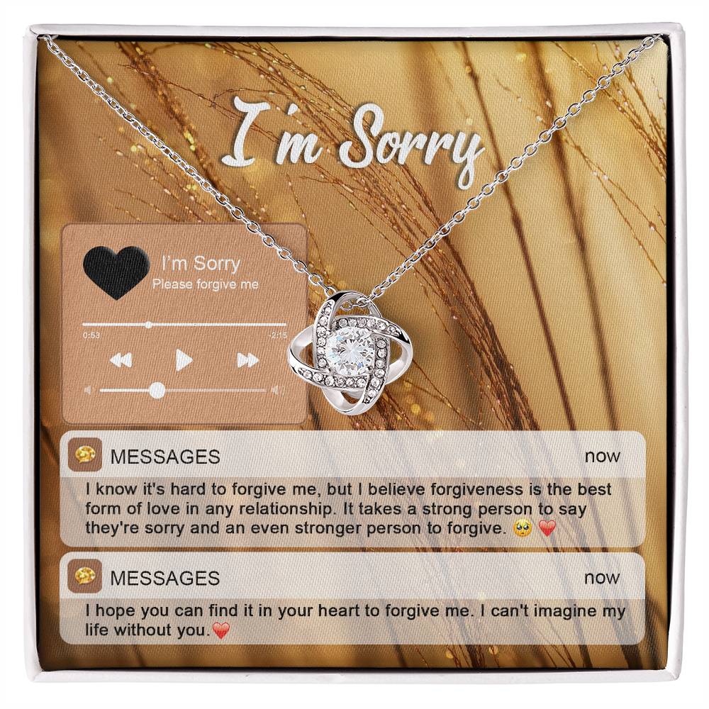 Heartfelt Apology: Forgive Me Necklace