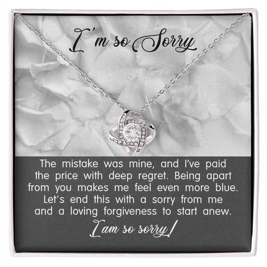 I'm So Sorry Love Knot Necklace – A Symbol of Regret and Forgiveness