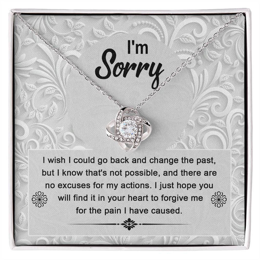 Sorry Love Knot Necklace – A Token of Heartfelt Regret