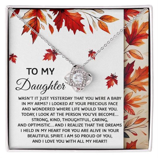 To My Daughter - Love You with All My Heart Necklace