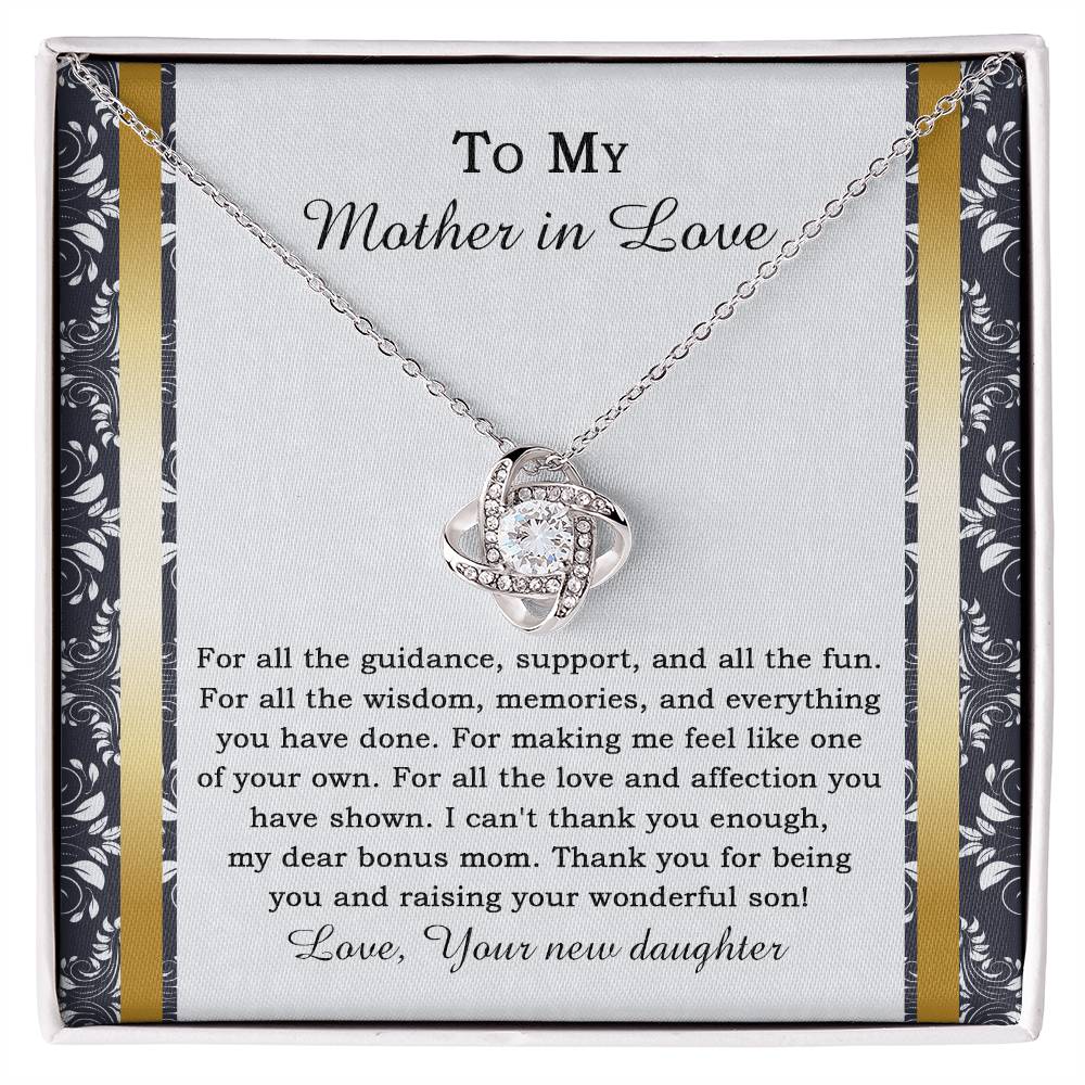 Heartfelt Bond: Love Knot Necklace for My Mother in Love