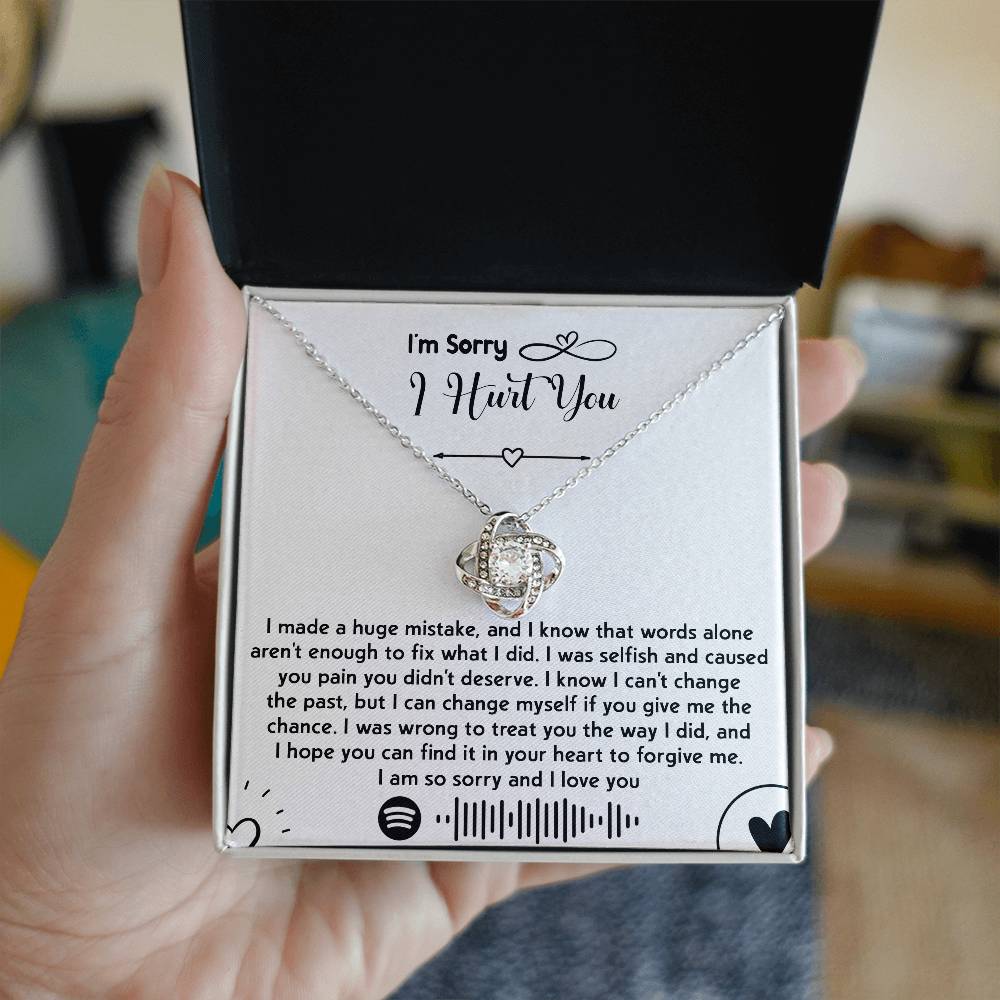 I'm Sorry I Hurt You Love Knot Necklace – A Promise to Change