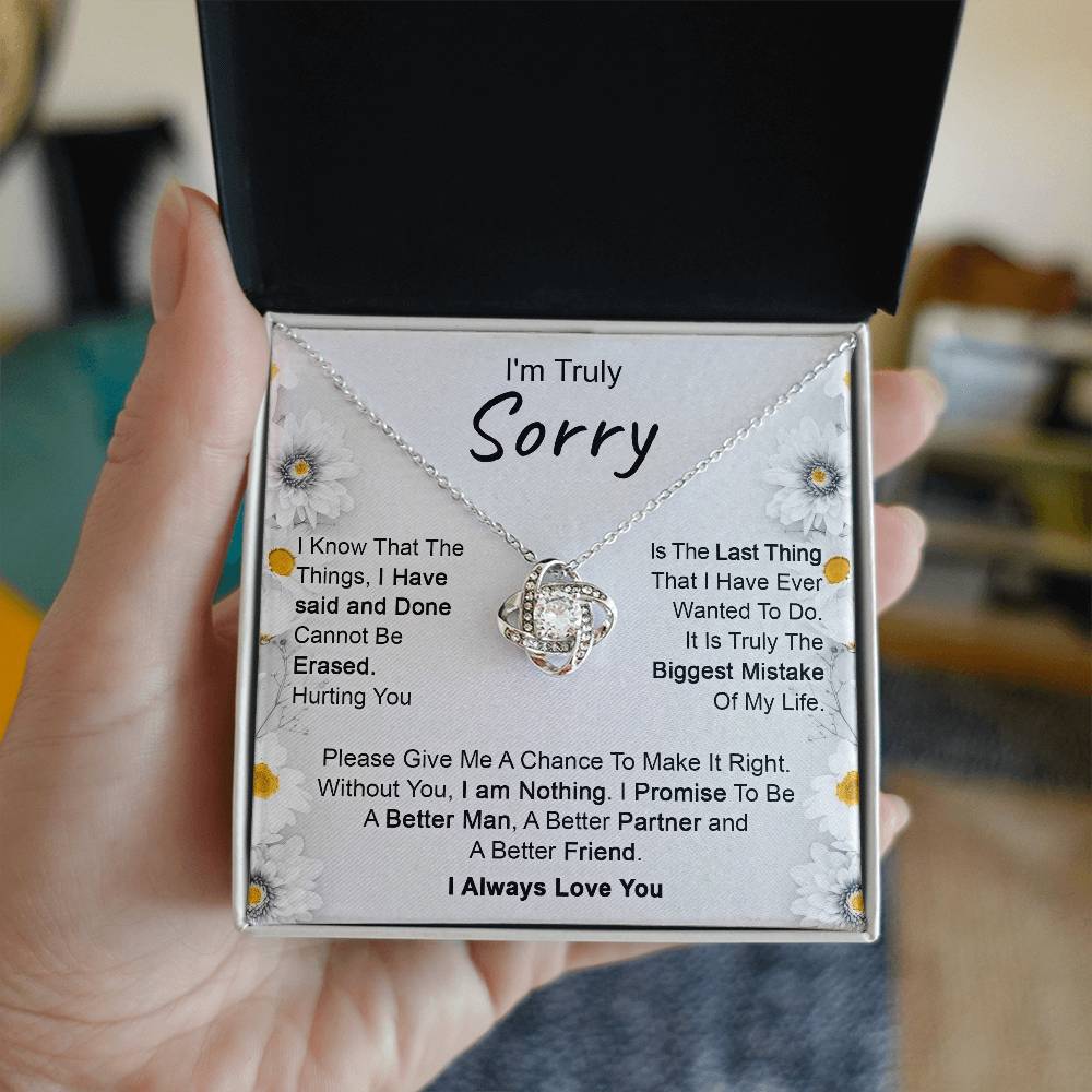 Eternal Apology Love Knot Necklace