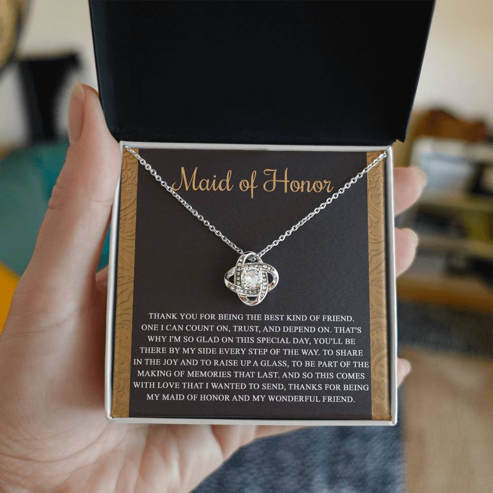 Maid of Honor - Love Knot Necklace