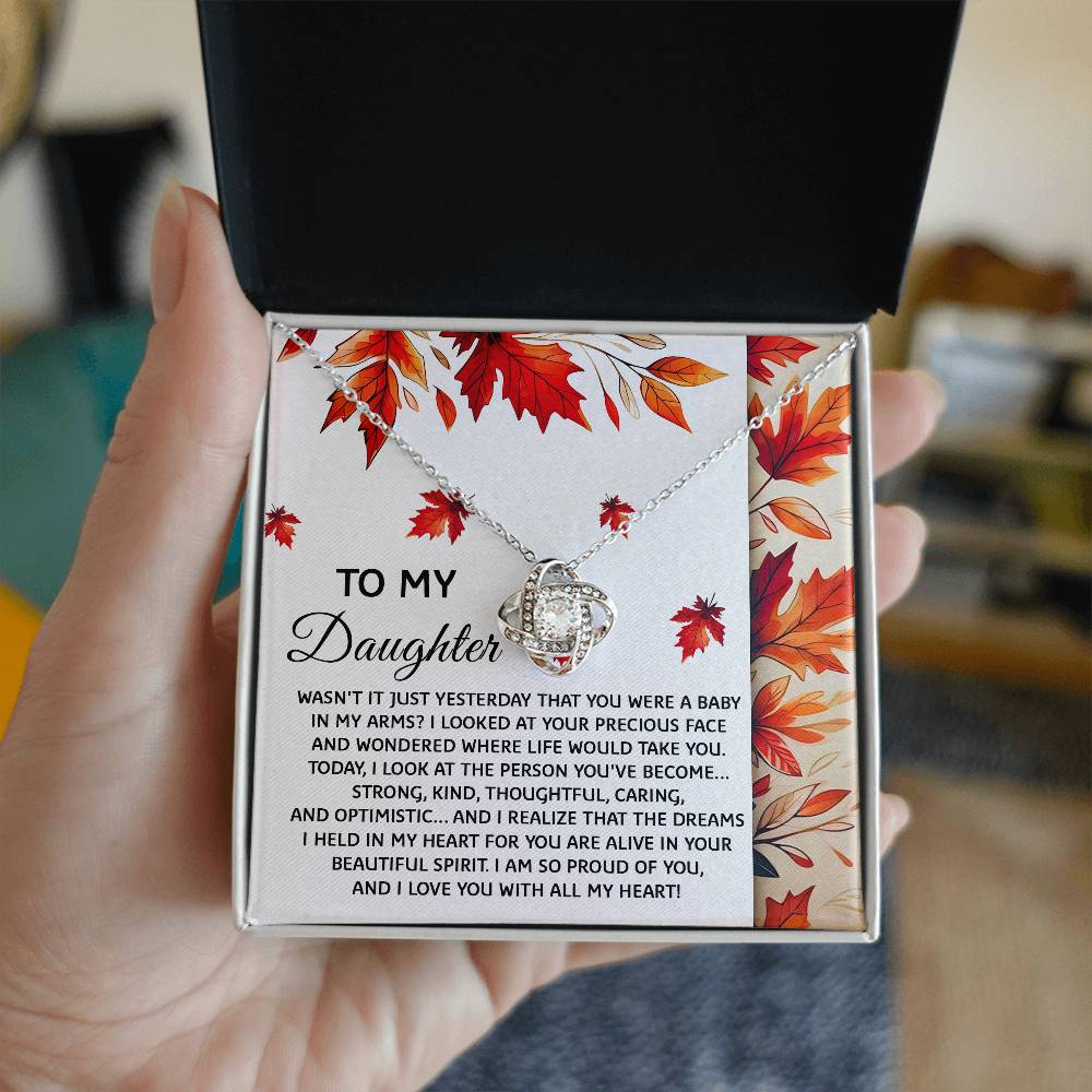 To My Daughter - Love You with All My Heart Necklace