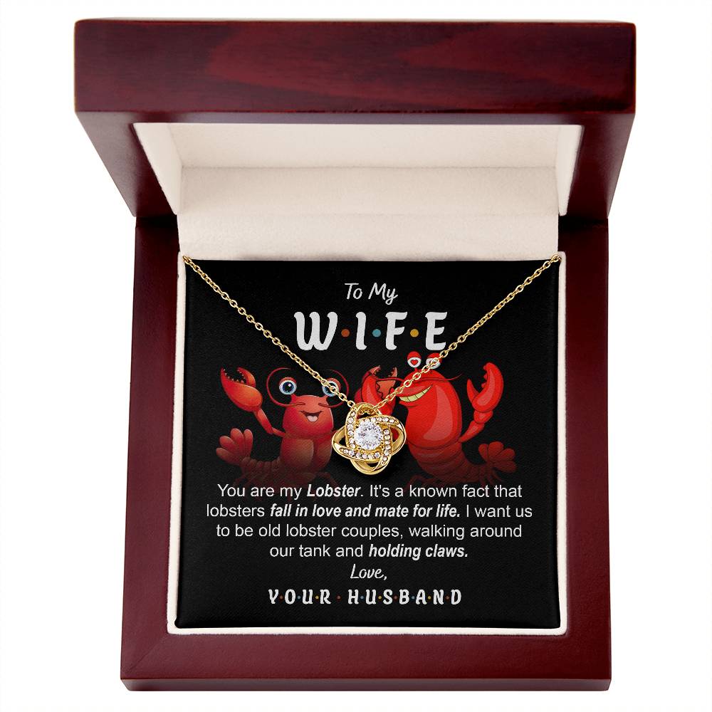 To My Wife – Love Knot Necklace