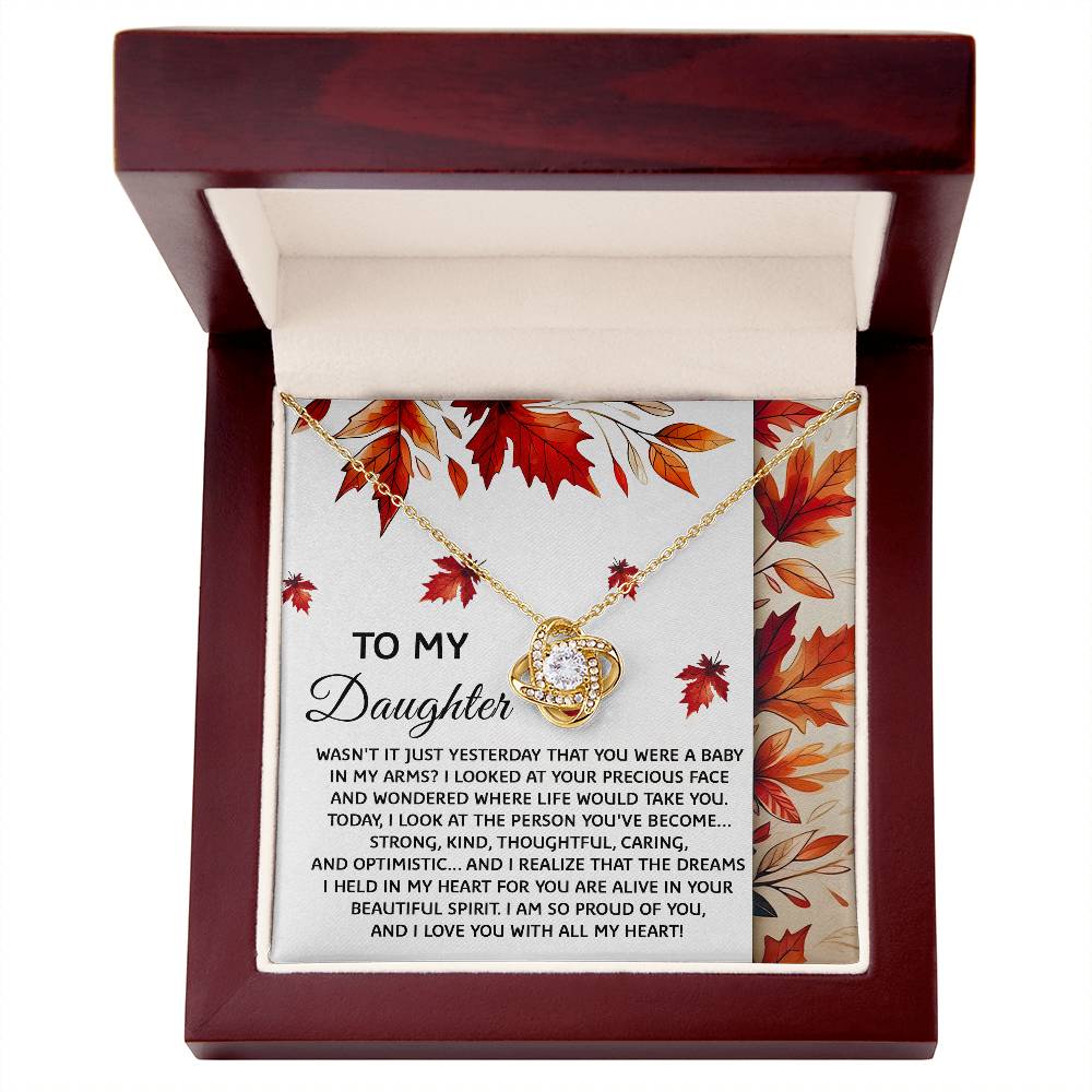 To My Daughter - Love You with All My Heart Necklace