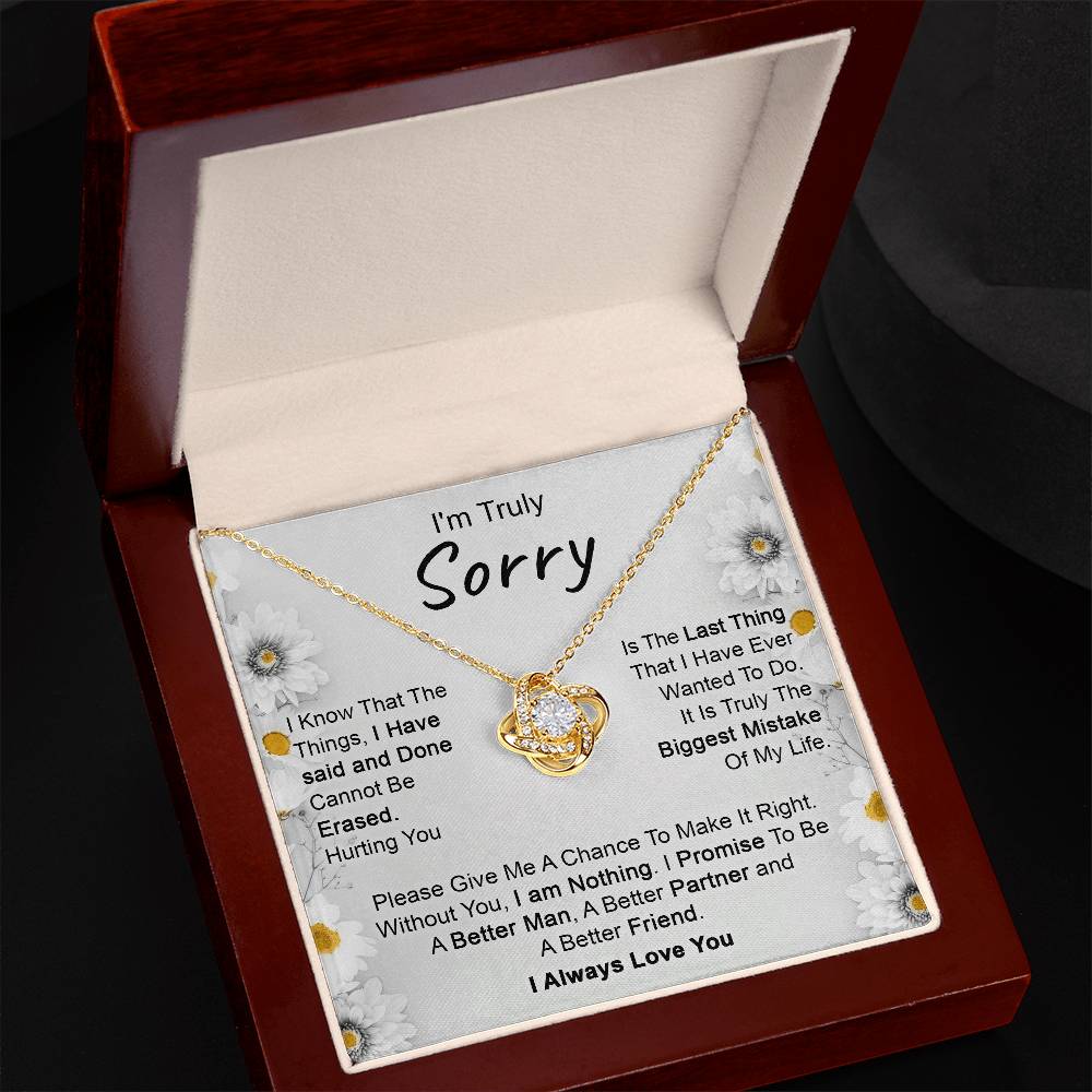 Eternal Apology Love Knot Necklace