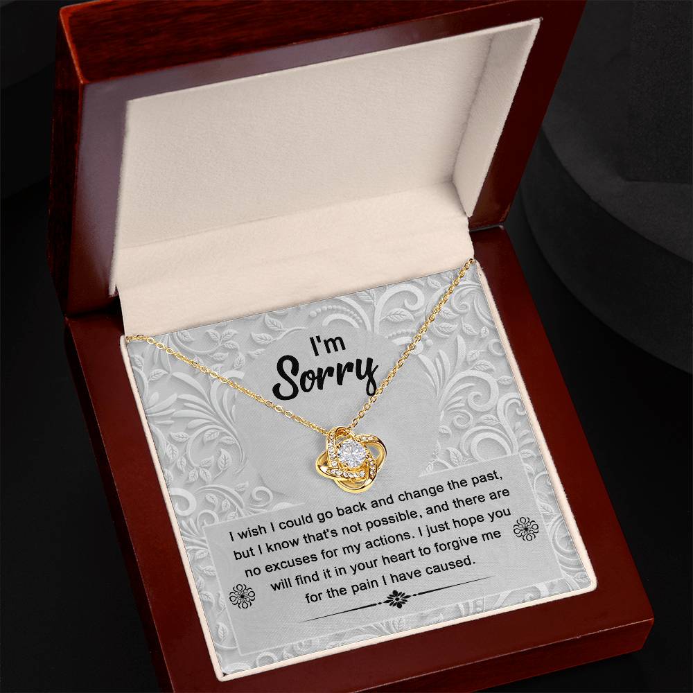 Sorry Love Knot Necklace – A Token of Heartfelt Regret