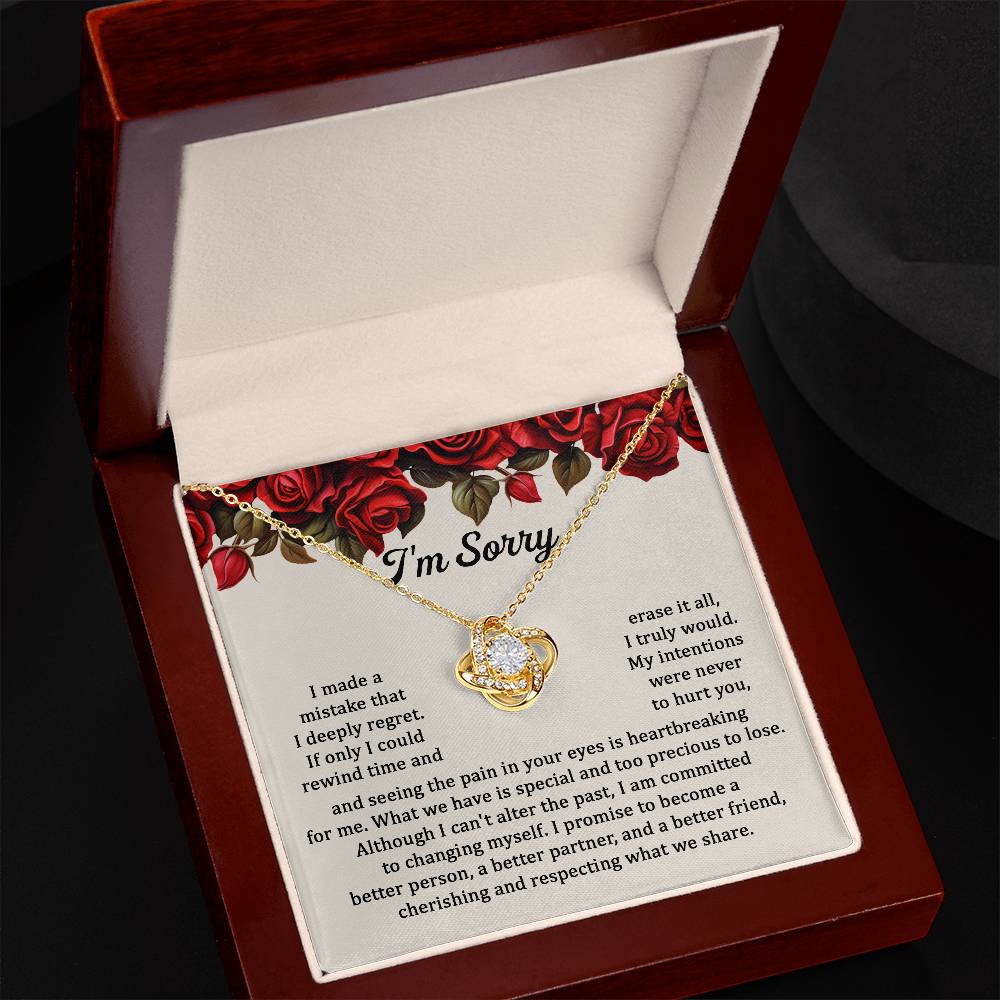 Too Precious to Lose: Apology  Love Knot Necklace