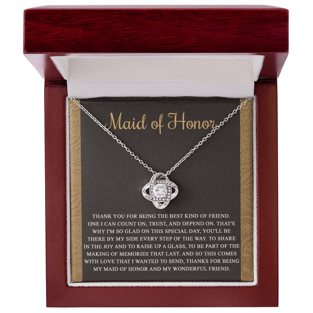 Maid of Honor - Love Knot Necklace