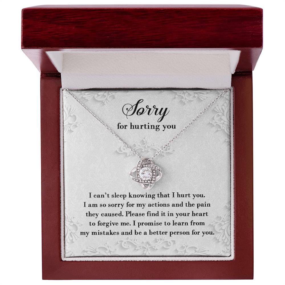 Sorry Love Knot Necklace – A Symbol of Regret and Love