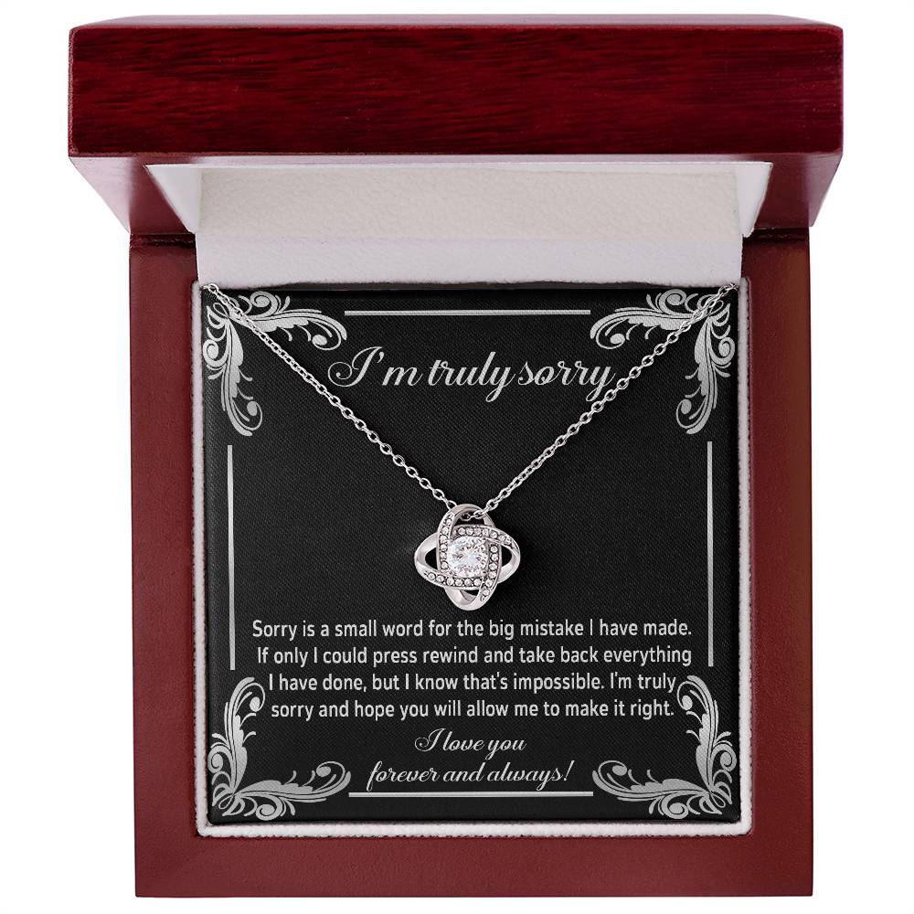 Sincere Apology: Love Knot Necklace